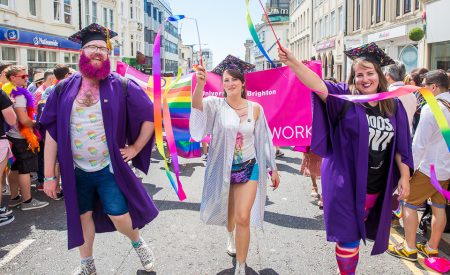 University of Brighton at Pride Parade