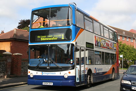 A Stagecoach bus in Eastbourne