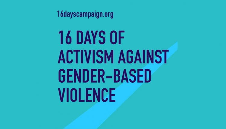 16 Days of Action against gender-based violence