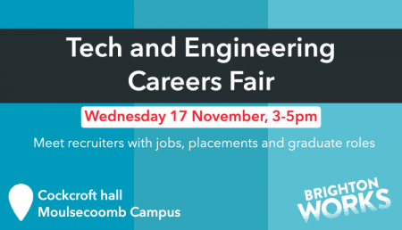 Tech and engineering careers fair poster