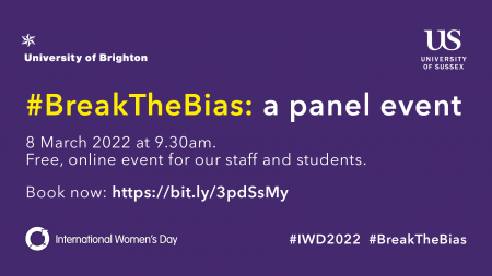International Women's Day - Break the bias: a panel event