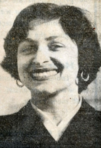 Photo of Kismet Shahani in 1950