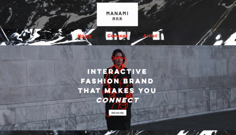 Manami: Interactive fashion brand that makes you connect graphic