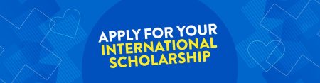 apply for your international scholarship banner