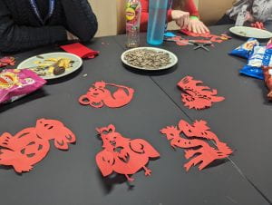 Cut outs of the Chinese zodiac animals 