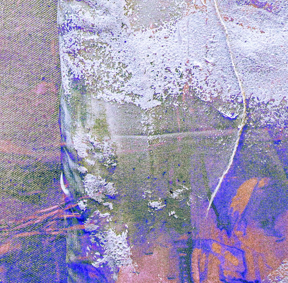 digital decay painting destruction colour paper collage